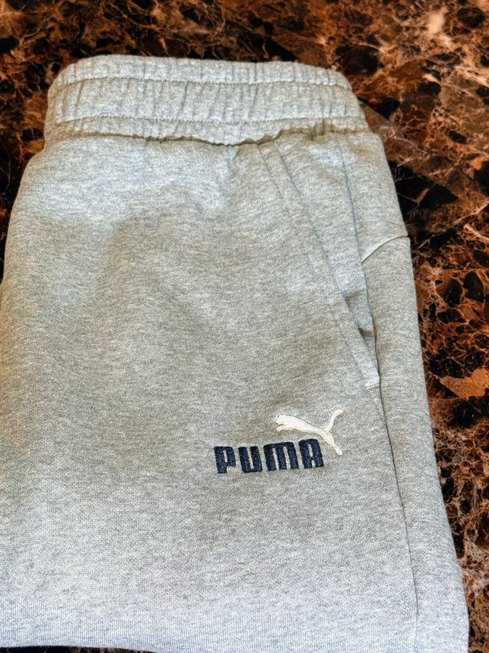 Puma mens M size Grey Jogger Pants like new